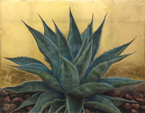 Margie Crisp Gilded Agave No. 2 image courtesy the artist and William Reaves Fine Art